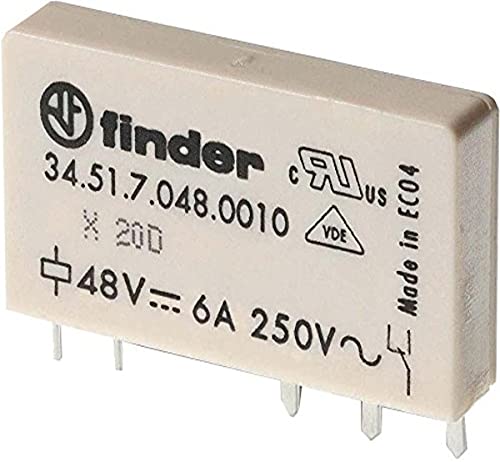 Finder 34.51.7.024.0010 Relais pour Circuits imprimés 24 V/DC 6 A 1 inverseur (RT) 1 pc(s)