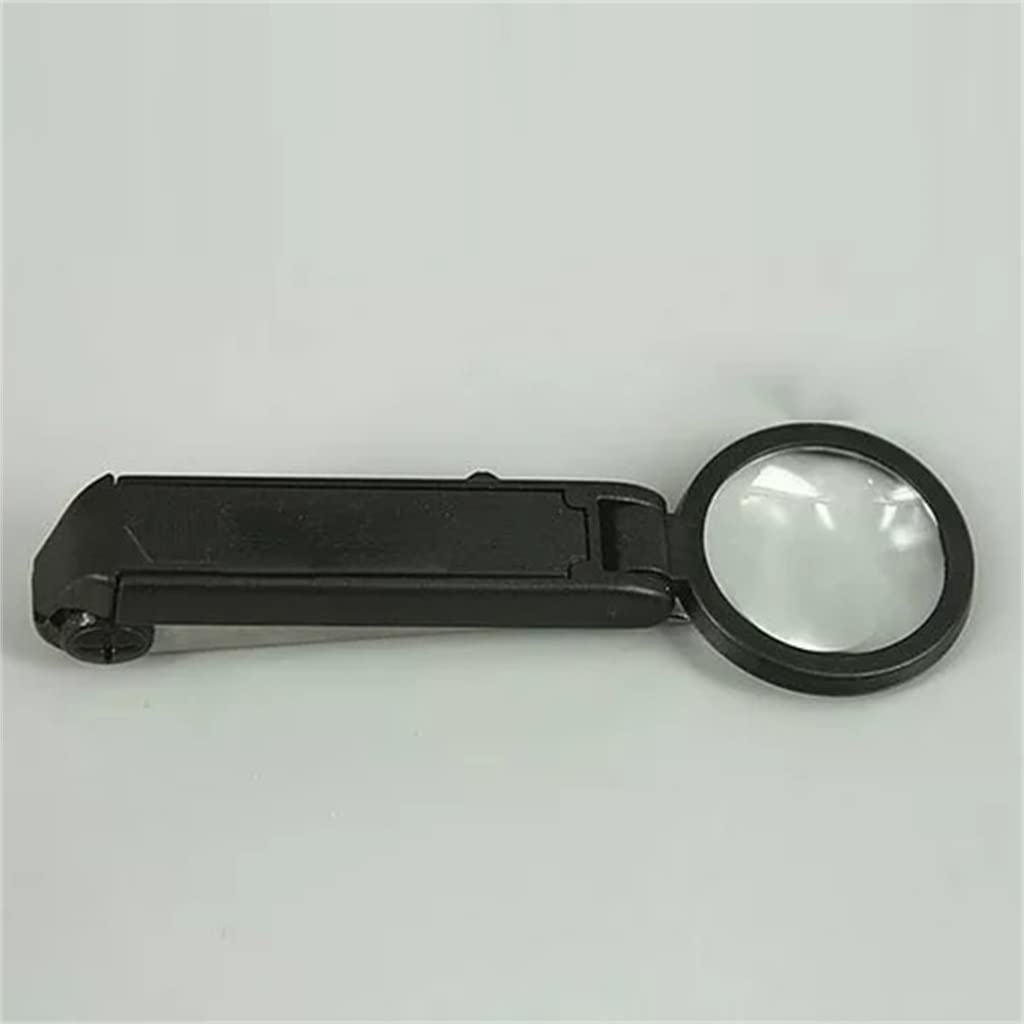 Lente d'Ingrandimento per Sopracciglia con pinzette per Sopracciglia Pieghevoli Illuminate Lente d'Ingrandimento Portatile 10x con Luce