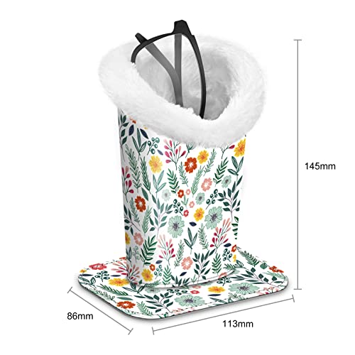 Fintie Plush Lined Eyeglasses Holder, Glasses Stand Case, Anti-scratch Glasses Storage Organizer for Desk, Nightstand, Office, Spring Bloom