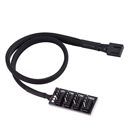 Fan Splitter PWM 1 A 5 Vie – Hub Ventole PC Con Cavo Intrecciato In Nylon - 3