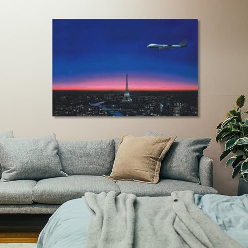 Hiroshi Nagai poster vol du crépuscule Paris art japonais - 7