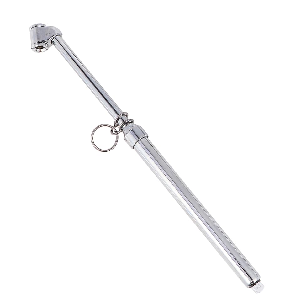 Analog Dial Tire Pressure Gauge Pencil Style Air Gage with Pocket Clip Chrome Plated Mechanical Tyre Checker for Car Motorcycle Bike SUV Rv ATV
