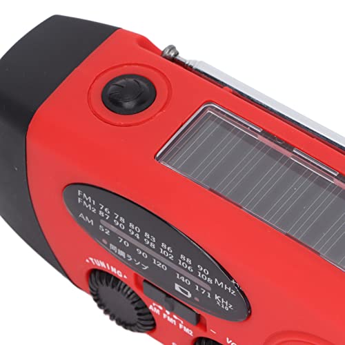 Handslingerradio met Zaklamp, Weerradio's met Handslinger en Opladen op Zonne-energie, 3 Oplaadmethoden voor Noodgevallen Buitenshuis - Image 7