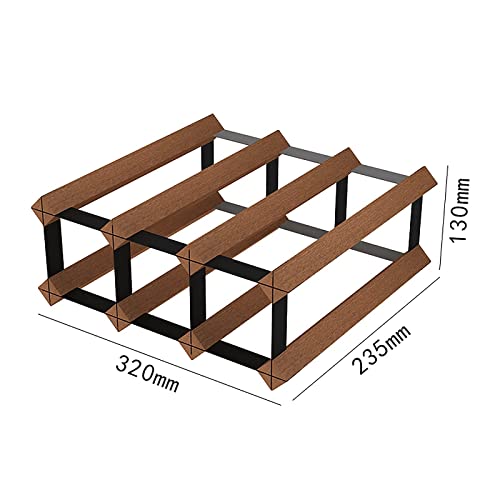 Soporte de vino de madera para 6 botellas miniatura 3