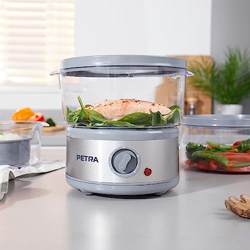 Petra PT2726ZV2HEVDE - Vaporiera elettrica a 3