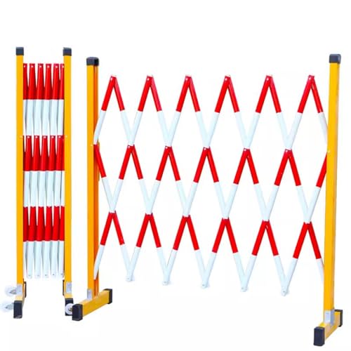 Barricada de entrada expandible móvil, valla flexible con ruedas para un fácil control de multitudes en eventos al aire libre, obras de construcción y festivales