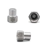VWWJCCRO DN15 Male X Female SS304 Stainless Steel Toilet Check Valve Water Pipe one-Way Barb Fittings