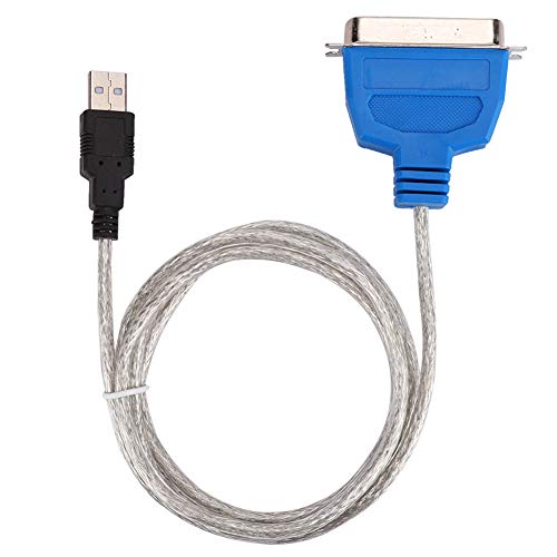 qiqiaollo Adattatore Cavo Stampante parallela da USB a DB25 Connettore Maschio-Femmina da 4,9 Piedi Convertitore IEEE 1284 for PC Desktop Supporto for Laptop operativo Windows Linux/250