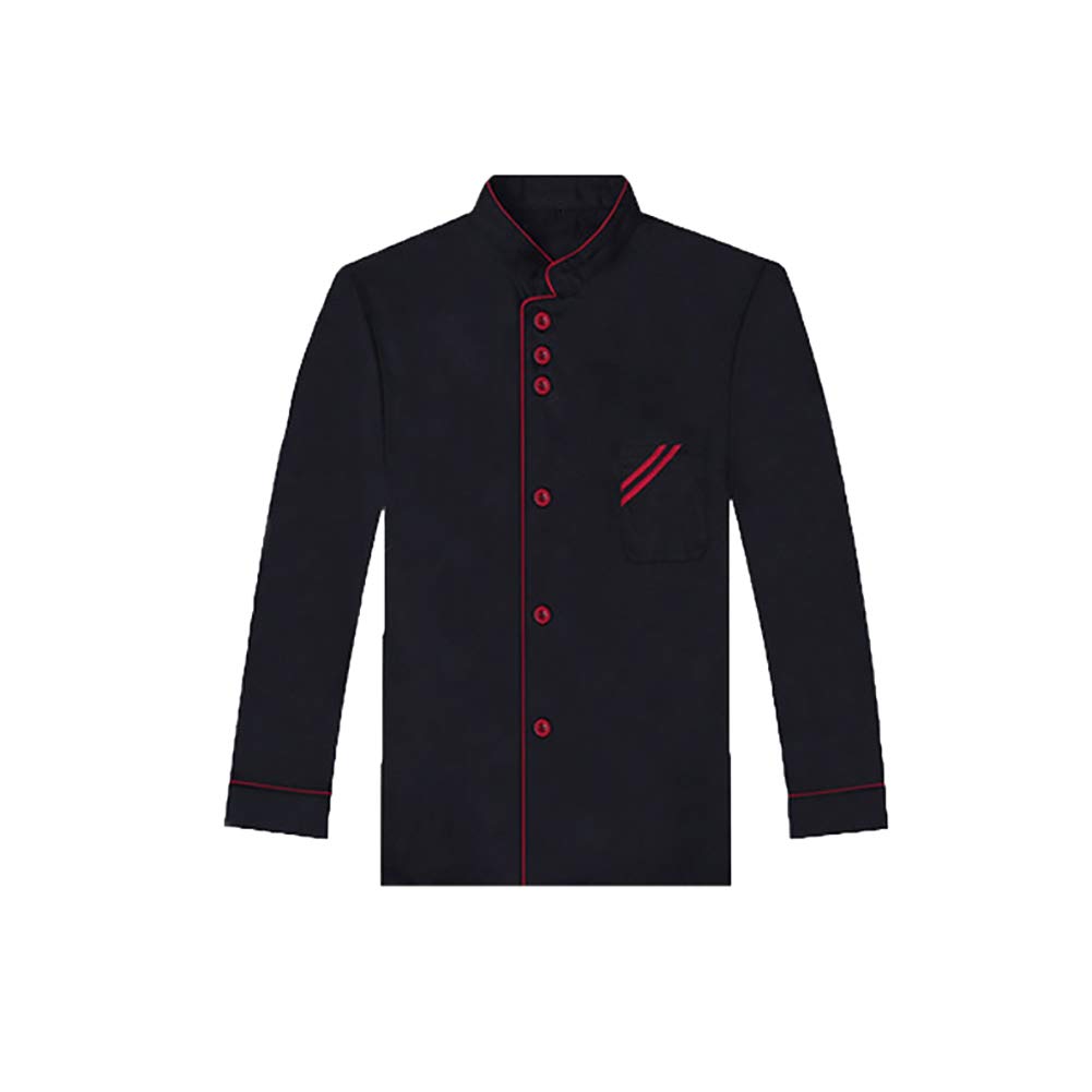 ExhilaraZ Household 1Pc Unisex Single Breasted Long Sleeve Chef Coat Working Uniform Cook Clothes