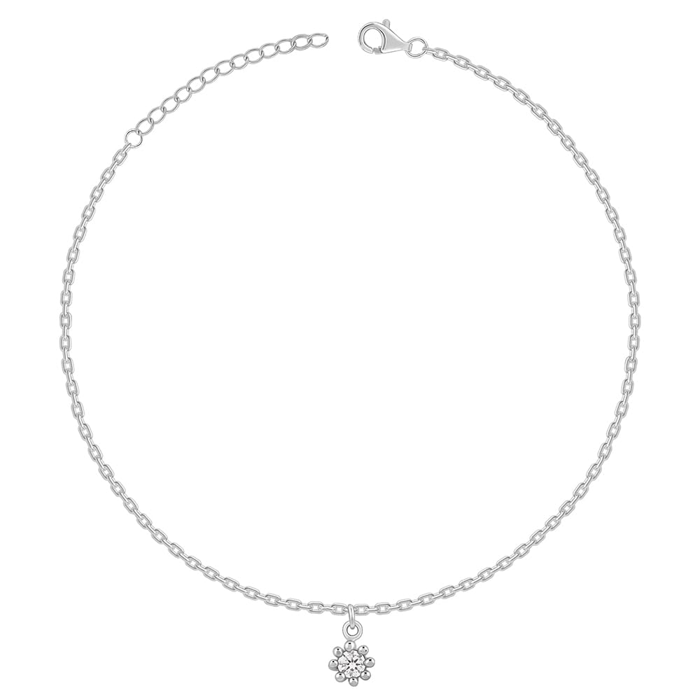 giva 925 Silver Glow Linked Chain Anklet,Single | Anklets for Women and Girls | With Certificate of Authenticity and 925 Stamp | 6 Months Warranty-picture-16