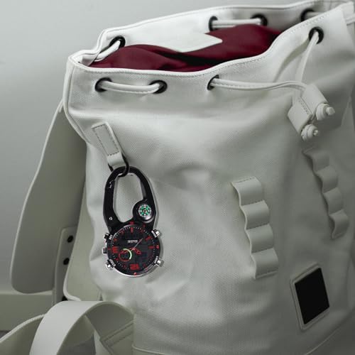 Image of JewelryWe Men Women Digital Clip Watch Mini Microlight Backpack Buckle Belt fob Watches for Rock Climbing Doctors Nurses Chefs for Mother's Day