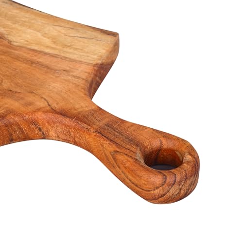 Tabla de cortar de madera Acacia con mango 41x25x2.5 cm miniatura 5