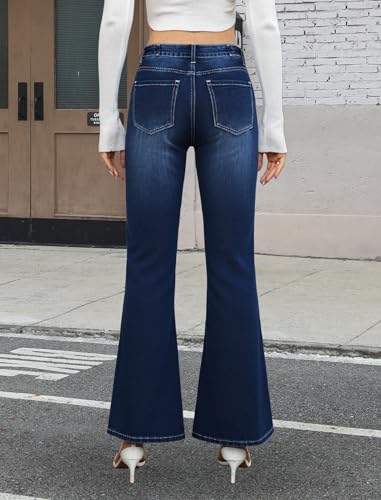 EMMIOL Womens Flare Bell Bottom Jeans Low Rise Wide Leg Jeans for Women Bootcut Denim Pants3
