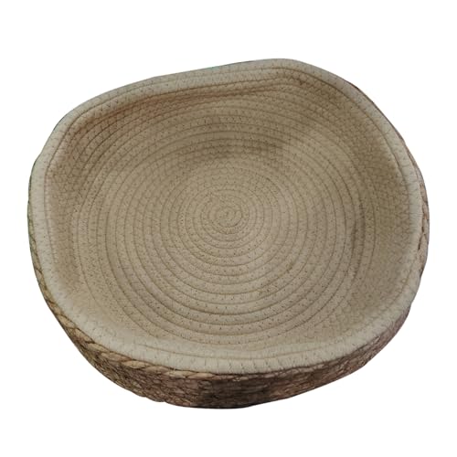 GARVALON Rundes Handgefertigtes Rattan pet schlafnest Kratzfestes...
