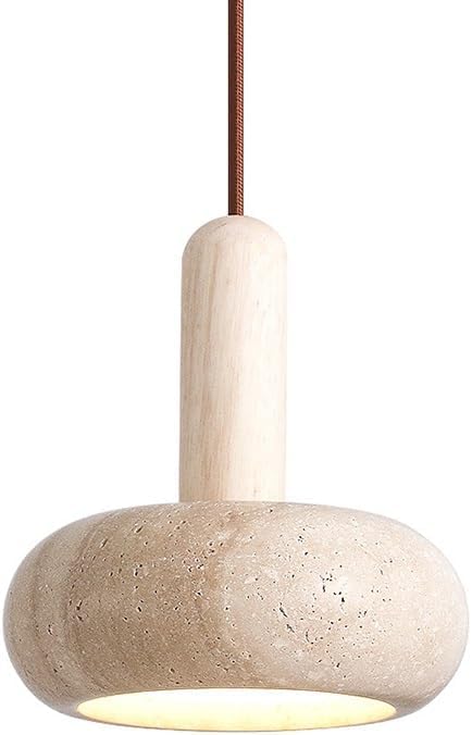 Lámpara colgante de cocina en piedra natural y diseño nórdico para techo
