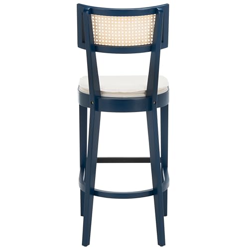Silla alta SAFAVIEH Home Collection Galway Navy/Natural asiento 31 pulgadas para isla de cocina miniatura 5