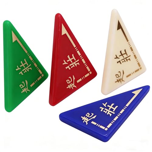Set de 4 Marcadores Triangulares Grandes para Mahjong miniatura 6