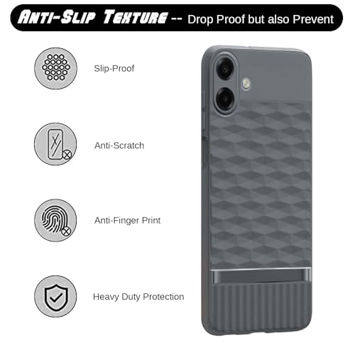 Image of Shockproof Case | Full Camera Protection | TPU Flexible Back Cover for Samsung Galaxy A07 4G /5G /F07 4G /M07 4G /M17e 5G /F70e 5G (Graphite Grey)
