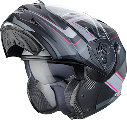 Caberg Duke II Tour Casco (Black/Pink,XS (53/54))