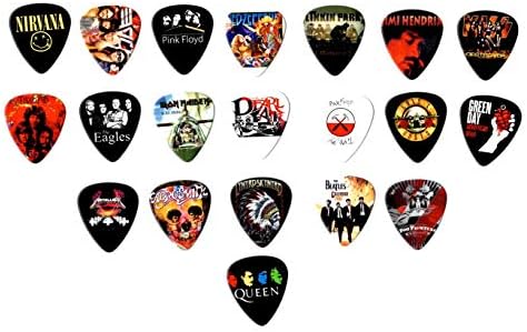 Legendary Bands Guitar Picks- [Mega-Standard] 20 picks in a packet