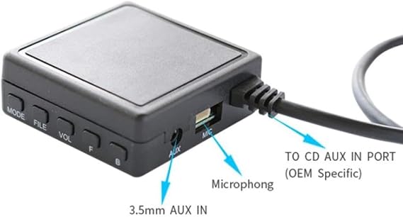 Bmw E39 E46 E53 3 5 X5 Serial Bt 5.0 Aux Adapter With Microphone Sku11 Usb Tf Card Input