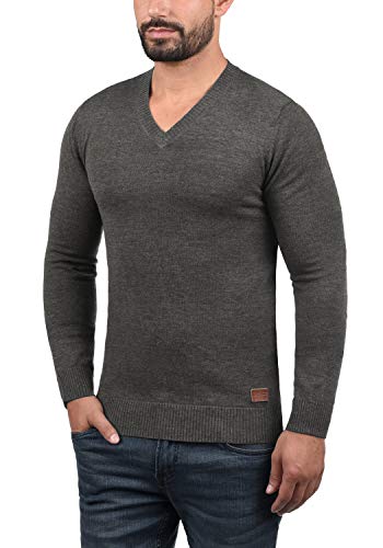 Pull col en V pour homme en maille fine idéal pour le bureau