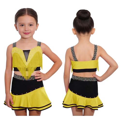 Tenues bachata et danse latino filles - Ensemble justaucorps jupe de jazz