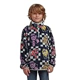Bioworld Five Nights At Freddy's Character Faces Boy's Checkered Quarter Zip Jacket-10