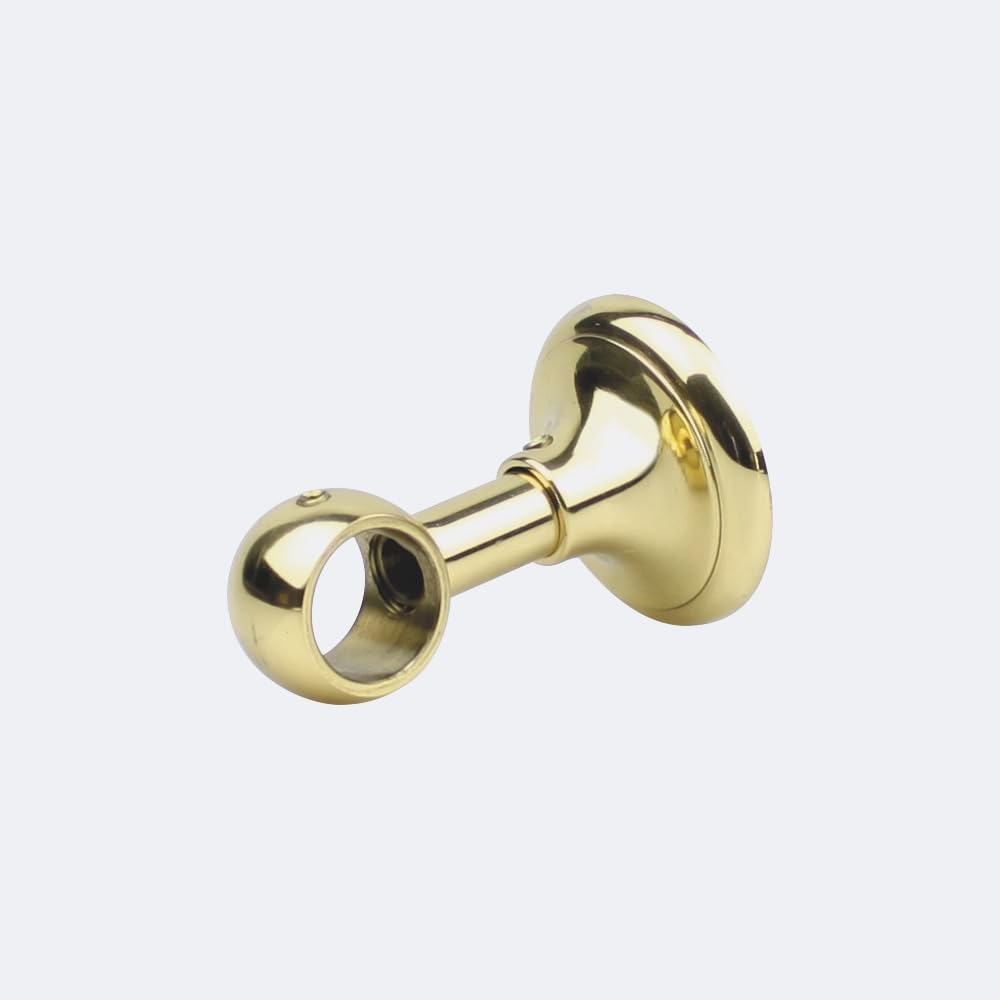 BOULET Kit barre à rideaux 2m00 Laiton Poli Verni 20mm Plafond Contemporain