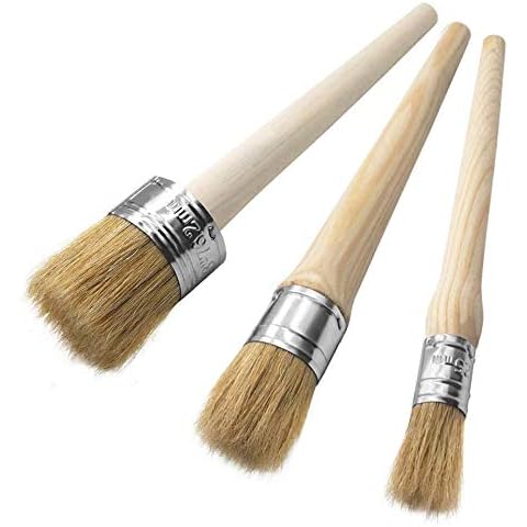 3 Pcs ASelected Chalk Paint Wax Brush Set Cover