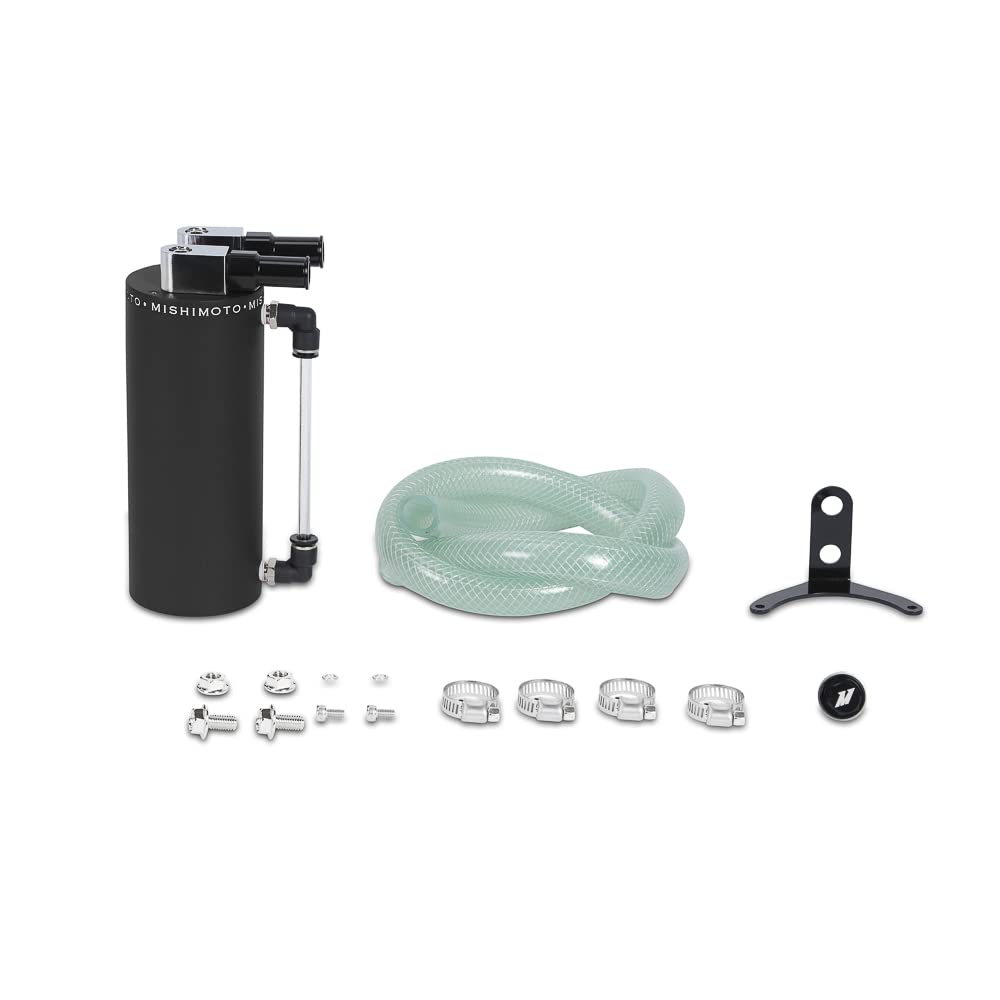 Aluminum Oil Catch Can - Small Wrinkle Black Mishimoto