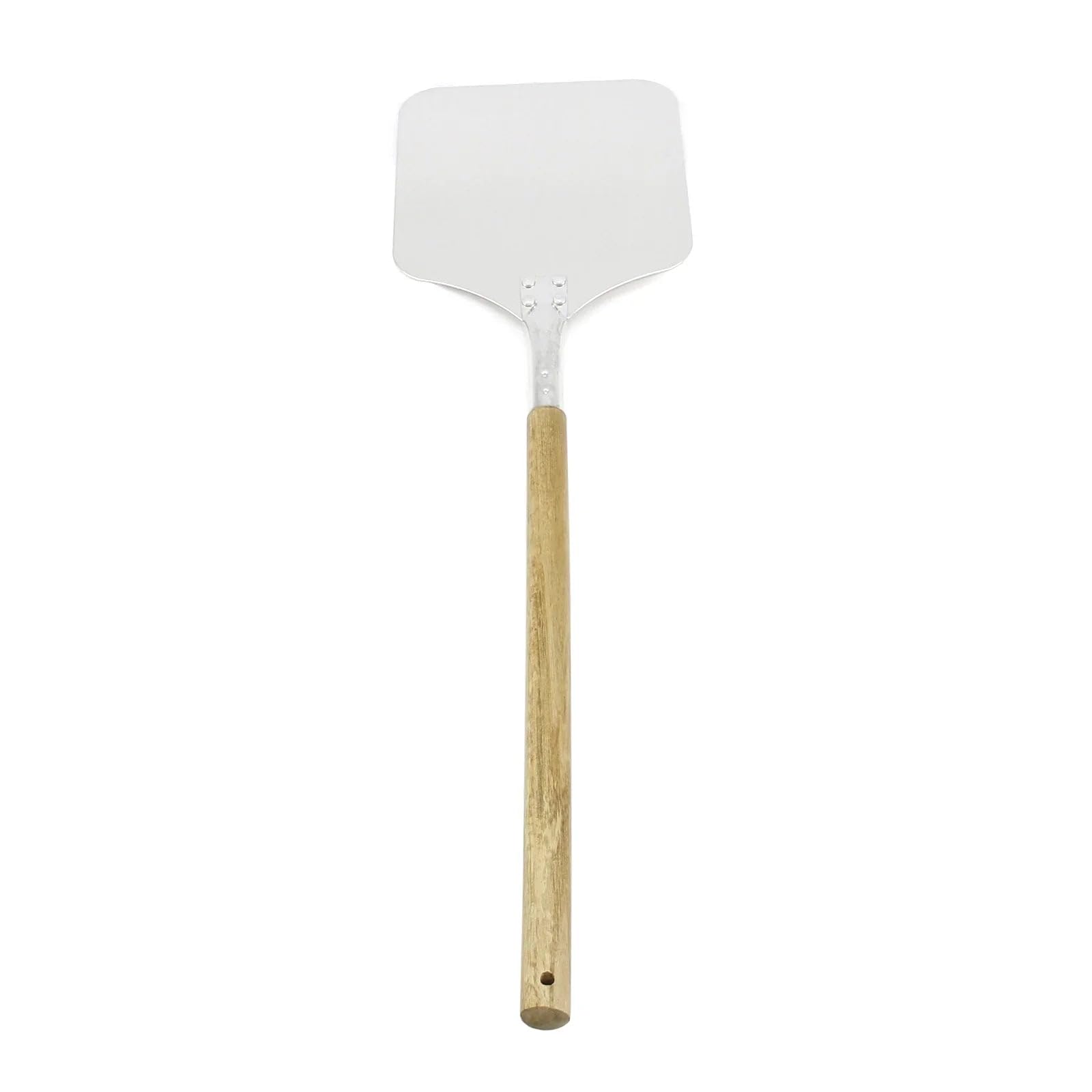 KuKoo Pala da forno per pizza, pala da 22,9 cm, in metallo, 83 cm x 22 cm, manico in alluminio e legno