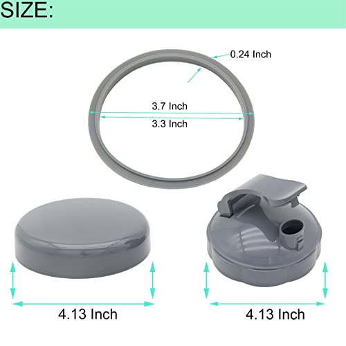 Tapa Plana y Tapa Flip Replacement para Nutribullet miniatura 4