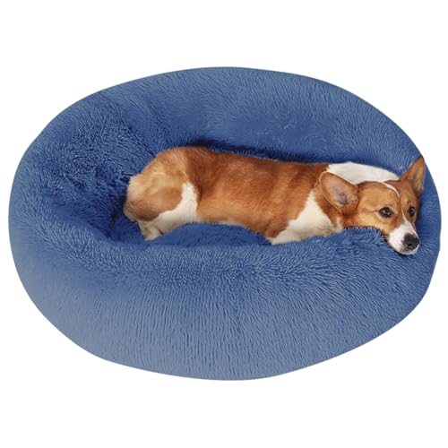 Image of JOLLYVOGUE Dog Bed, Calming Anti-Anxiety Large Dog Bed, Fluffy Donut Cushion for Medium and Large Pets (27 inch /30 inch /36 inch)