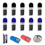 Utilisation polyvalente pour dessin, marquage: Ces mines conviennent aux tâches variées allant du dessin géométrique aux marquages sur surfaces légères, en passant par les exercices scolaires nécessitant un compas collège fiable. Elles sont adaptées aux croquis techniques, aux schémas d’étude