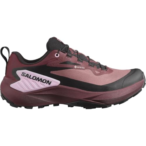 Salomon Tenis Genesis para mujer, Rosa gris pardo/negro/ramo de orquídeas, 6