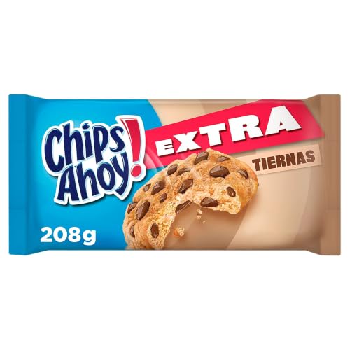 Chips Ahoy Galletas Cookies Extra Tiernas, Con Pepitas de Chocolate, 208g