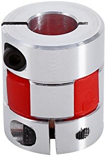 12mm x 8mm CNC Flexible Plum Coupling Shaft Coupler Stepper Motor Encoder Connector Coupler D20 L30 Jaw Clamp Aluminum Alloy