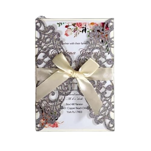 Cartes d'invitation de mariage en papier nacré pour réussir vos faire-part créatifs