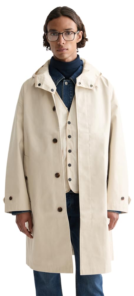 Scotch & Soda Mens Amsterdam 750 Years Rain Coat, Sandshell 270, XXL UK