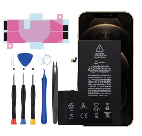 AFSONGOO Battery for iPhone 12 Pro Max Upgraded Phone 12 Pro Max Battery Replacement Compatible with iPhone 12 Pro Max A2410 A2411 A2412 A234 with Professional Repair Tools Kit