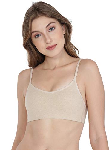 Image of Jockey Women's Cotton Non-Padded Wirefree Beginner's Bra SS12 Skin Melange 32B
