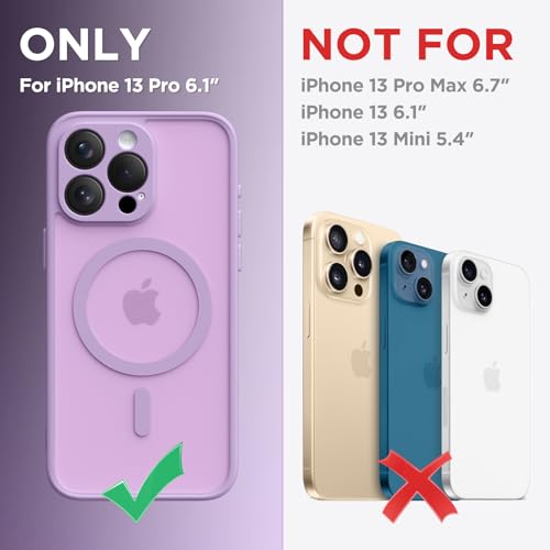Coque iPhone 13 Pro violette mate résistant aux chocs au quotidien - 2