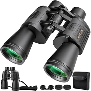 20×52 Binoculars for Adults High Powered – HD Large View Binoculars with Low Light Vision – Professional Binocular for Bird Watching Hunting Travel Cruise Outdoor Sports – Gifts for Women