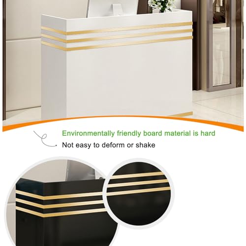Bureau d'accueil pour petits espaces avec rangements intégrés - 6