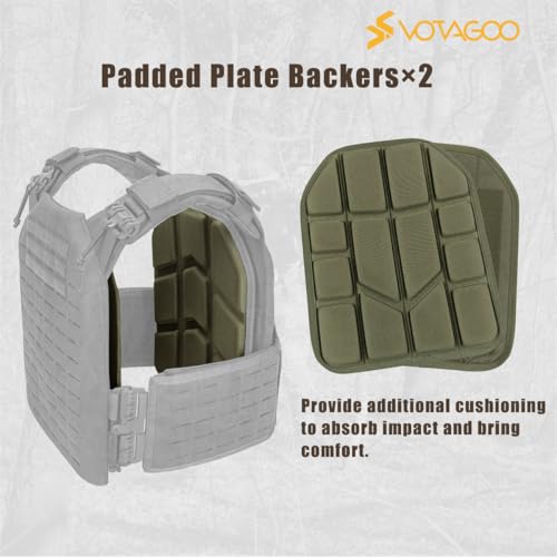 Image of VOTAGOO Gear Tactical Vest, Quick Release Lightweight Airsoft Vest, Adjustable Weighted Vest for Outdoor Hunting Training