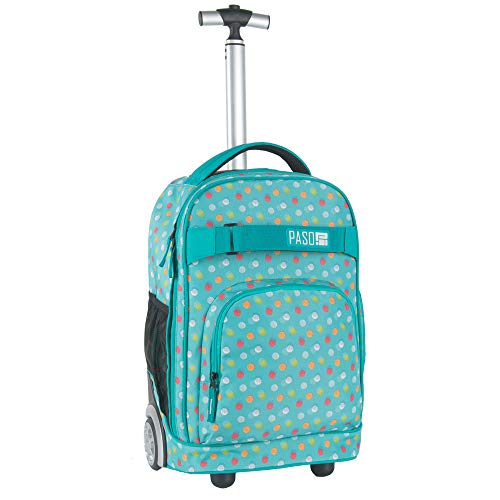 Preisvergleich Produktbild Kinder Trolley 51x31x20 cm - TÜRKIS / SCHWARZ / BUNT