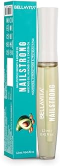 Bella Vita Organic Nail Strong Oil for Cuticle Care, Nail Growth & Strength With Goodness of Almond Oil - Soft, Smooth, & Strong Lustrous Nails, 12 ml