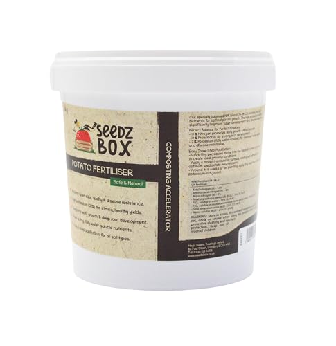 Potato Fertiliser Granules 1kg Ideal Potato Fertilizer 14-14-21 Nitrogen-Phosphorus-Potassium Ratio Pellets - Balanced Nutrients for Strong Tuber Growth & Disease Resistance For Potatoes - Seedzbox