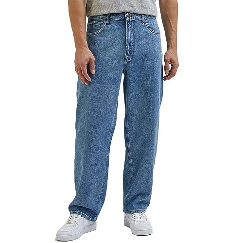 Con passanti per cintura Lee Asher Jeans, Blu, 48 IT (34W/32L) Uomo